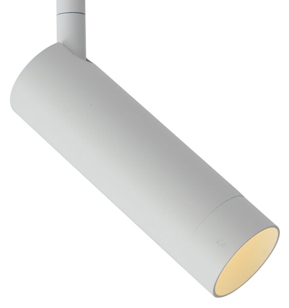 Moderní kolejnicový systém s 6 bodovými světly bílý 1-fázový - Slimline Uzzy