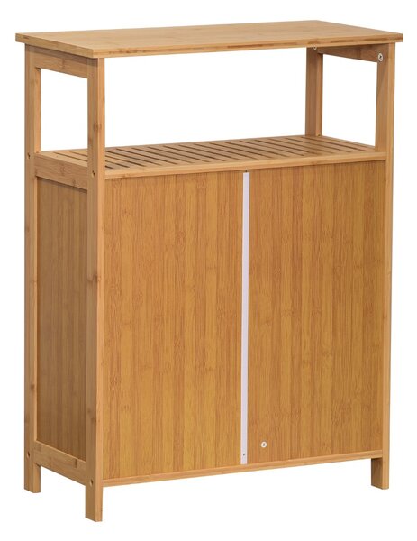 VerDesign LINDA 2D bambusová koupelnová skříňka, natural