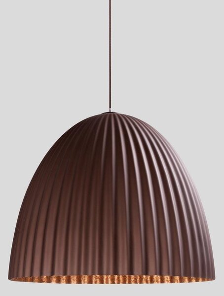 Nordic Design Hnědo měděné kovové závěsné světlo Liss 50 cm