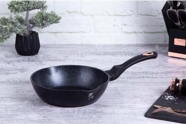 Pánev hluboká s mramorovým povrchem 24 cm Black Rose Collection