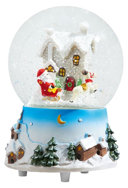 LIVARNO home Sněžítko s vánoční melodií (dům s Mikulášem) (100357205002)