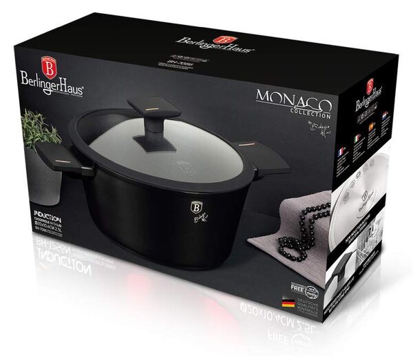 Kastrol s poklicí s titanovým povrchem 20 cm Monaco Collection