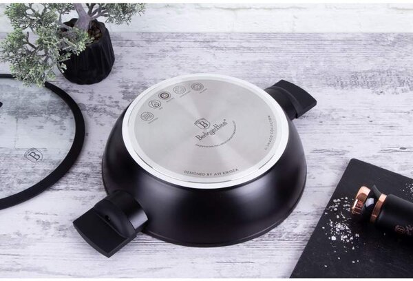 Pánev hluboká s poklicí s titanovým povrchem 28 cm Monaco Collection