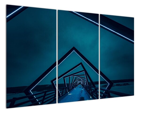 Obraz - cesta přes moderní most (120x80cm)