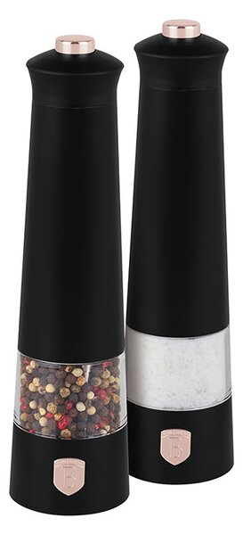 Mlýnek na pepř a sůl elektrický sada 2 ks Black Rose Collection