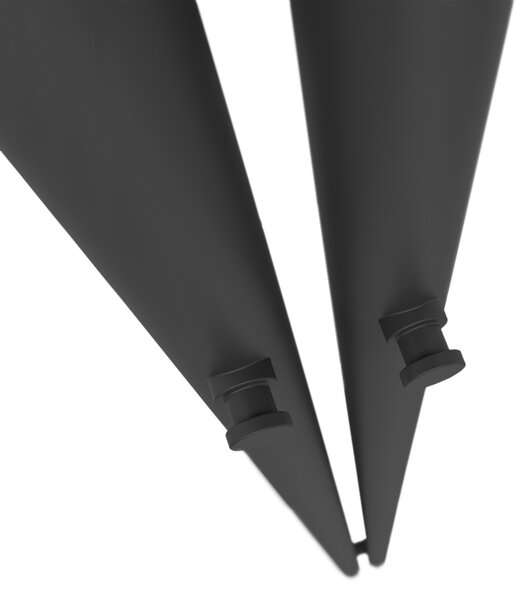 Oltens Stang koupelnový radiátor designově 180x9.5 cm černá mat 55010300