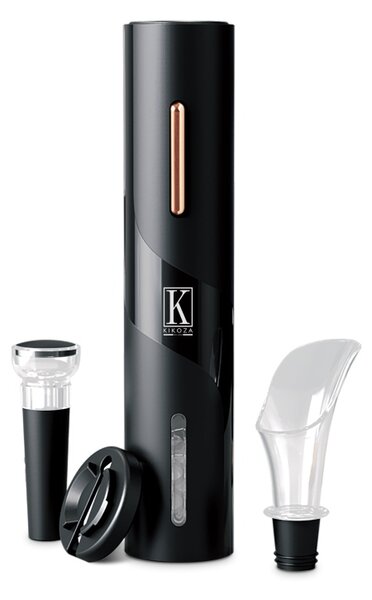 Vývrtka elektrická na víno s příslušenstvím Black Rose Collection