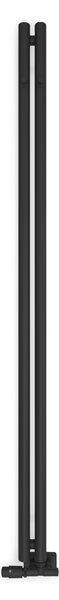 Oltens Stang koupelnový radiátor designově 180x9.5 cm černá mat 55010300