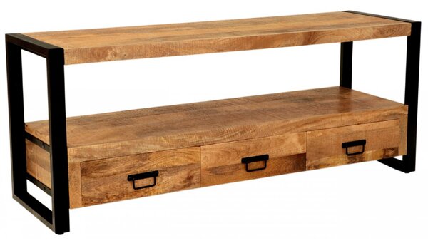 TV stolek Retro 150x60x45 z indického masivu mango
