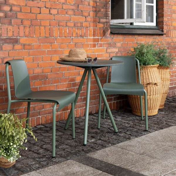 Zelený plastový zahradní bistro stůl HOUE Nami 65 cm