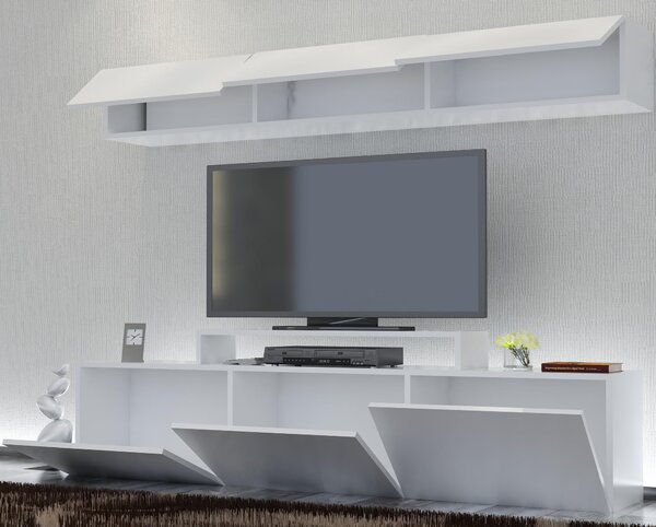 Obývací stěna Livingo (bílá). Akce -25%