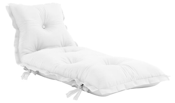 Bílý variabilní futon vhodný do exteriéru Karup Design OUT™ Sit&Sleep White