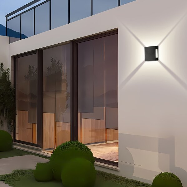 Brilagi - LED Venkovní nástěnné svítidlo QUADRAY LED/4W/230V černá IP65