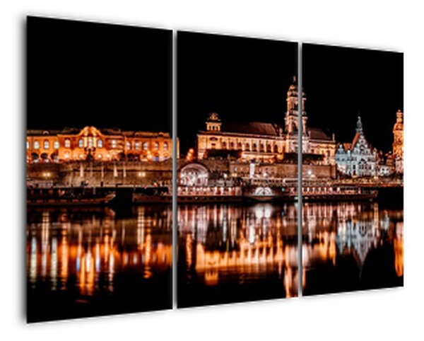 Obraz nočního města na zeď (120x80cm)