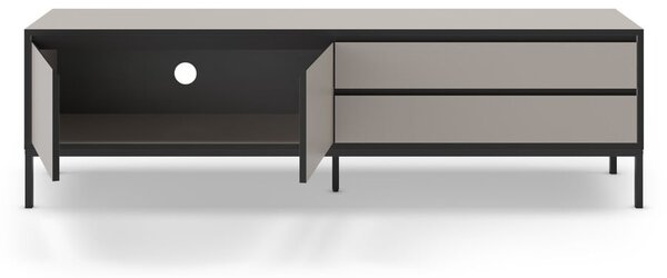 Šedo-béžový TV stolek 180x55 cm Lorenza – Marckeric