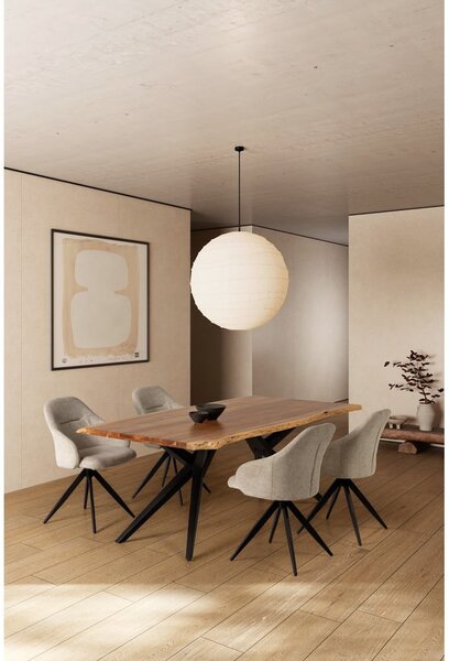 Jídelní stůl s deskou z akácie 100x200 cm Mudri – MOME