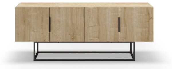 TV stolek v dekoru dubu v přírodní barvě 140x55 cm Titan – Marckeric