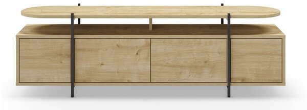 TV stolek v dekoru dubu v přírodní barvě 160x48 cm Hinoa – Marckeric