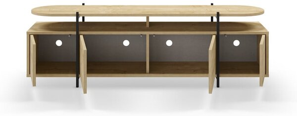 TV stolek v dekoru dubu v přírodní barvě 160x48 cm Hinoa – Marckeric