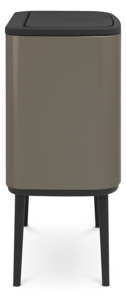 Šedý dotykový ocelový odpadkový koš na tříděný odpad 11+23 l Bo Touch Bin – Brabantia