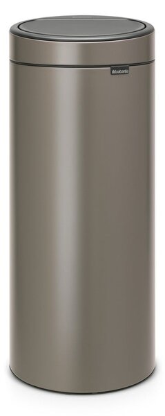 Šedý dotykový ocelový odpadkový koš 30 l Touch Bin – Brabantia