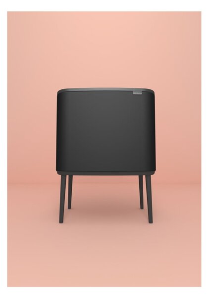 Matně černý dotykový ocelový odpadkový koš 36 l Bo Touch Bin – Brabantia