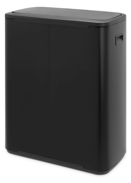 Matně černý dotykový ocelový odpadkový koš 60 l Bo Touch Bin – Brabantia