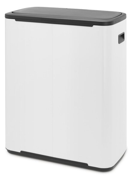 Bílý dotykový ocelový odpadkový koš na tříděný odpad 2x30 l Bo Touch Bin – Brabantia