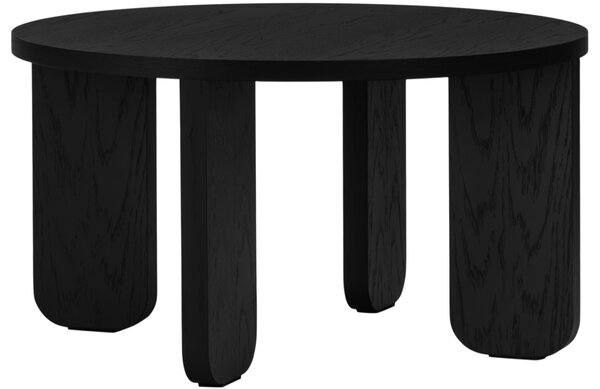 Noo.ma Černý dubový konferenční stolek Kuvu 55 cm