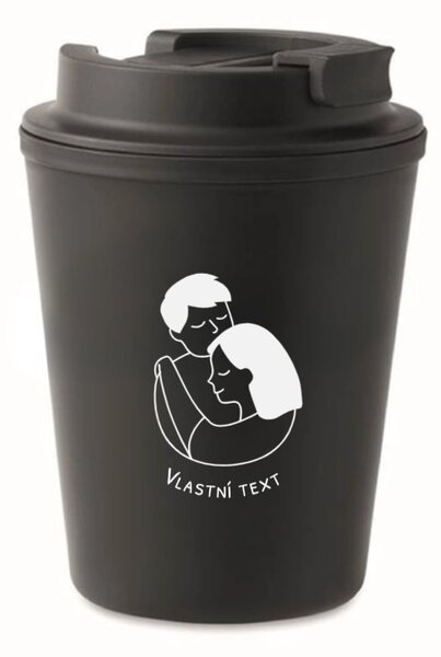 Personalizovaný cestovní termohrnek - pár v objetí