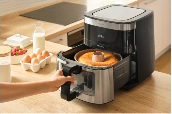 Sencor - Horkovzdušná fritéza 9 l 1700W/230V černá/matný chrom