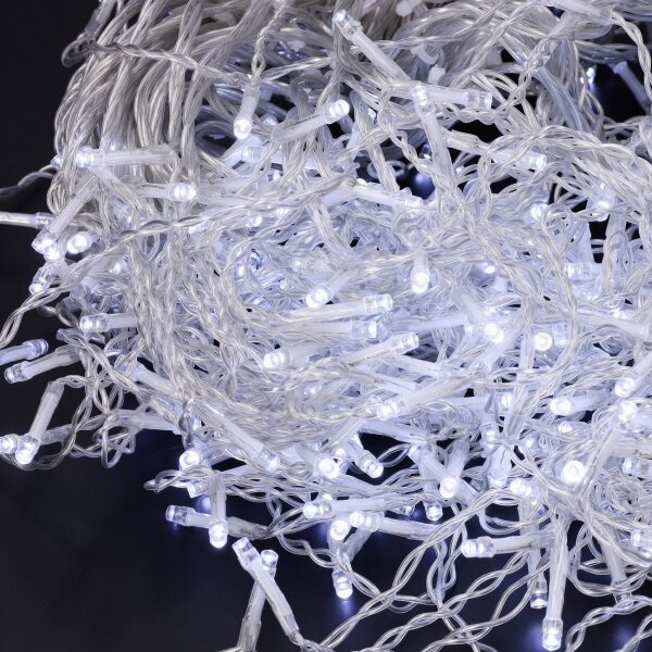 Brilagi - LED Venkovní řetěz 200xLED/8 funkcí 13m IP44 studená bílá
