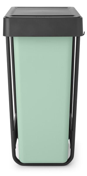 Vestavný plastový odpadkový koš na tříděný odpad v mentolovo-tmavě šedé barvě 2x30 l Sort&Go – Brabantia