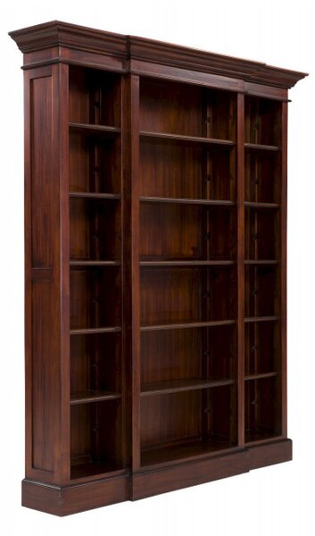 Luxusní Oxford knihovna z masivu exotické dřevo mahagon