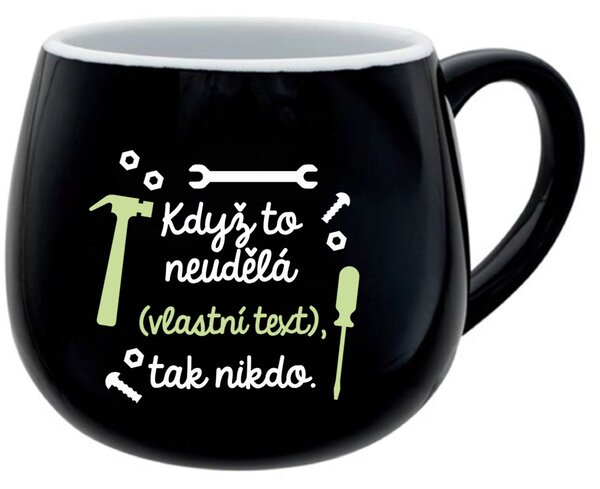 Personalizovaný keramický buclatý hrneček - když to nezvládne … tak nikdo