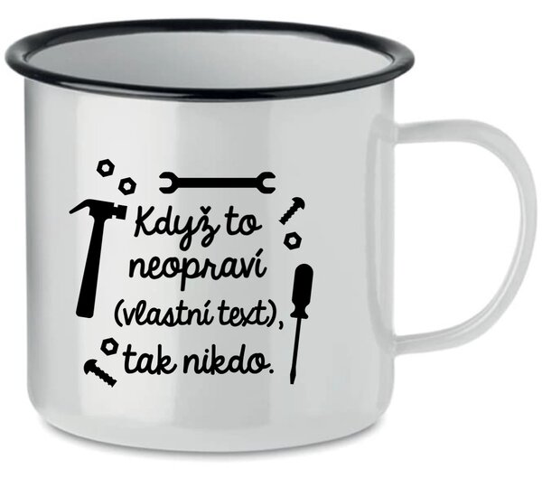 Personalizovaný retro plecháček - když to nezvládne … tak nikdo