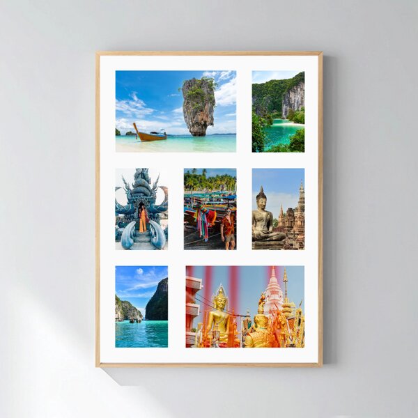 Personalizovaný magický fotoobraz v rámu - 50x70 - koláž fotografií