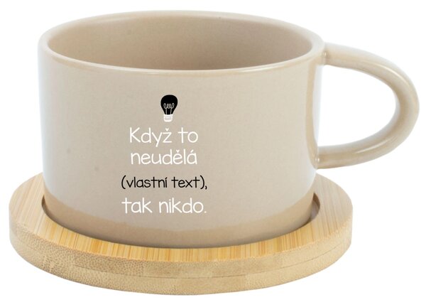 Personalizovaný keramický hrníček "MAKRONKA" - když to nezvládne … tak nikdo