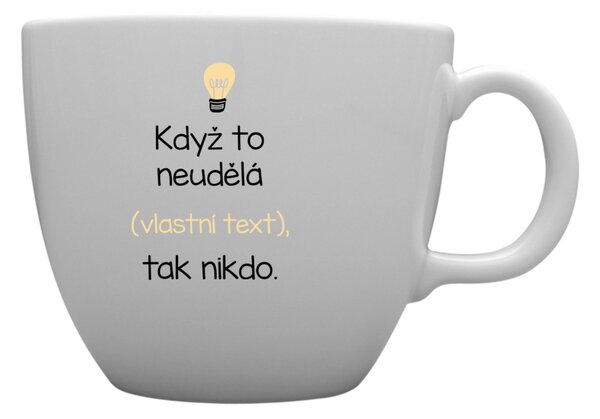 Personalizovaný MEGA XXL keramický hrnek 1 000 ml - když to nezvládne … tak nikdo