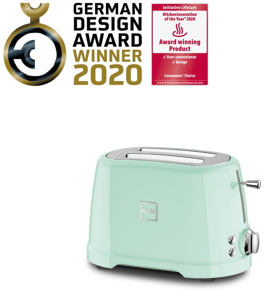 Novis Toaster T2 (neomint) + mřížka na rozpékání ZDARMA