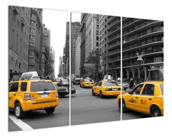 Žluté taxi - obraz (120x80cm)