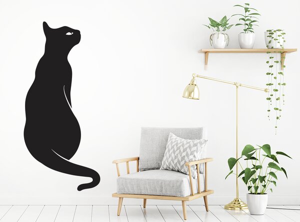 Sedící kočka 75 x 166 cm