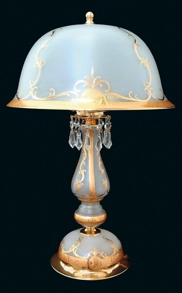 Křišťálová stolní lampa ES531303sirm Zlatá