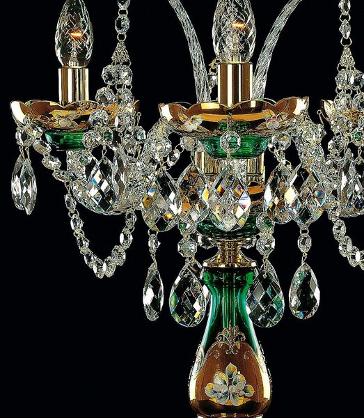 Křišťálová stolní lampa ES520335, Varianta Zlatá
