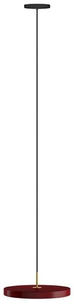 Umage Vínově červené kovové závěsné světlo Asteria Ø 43 cm