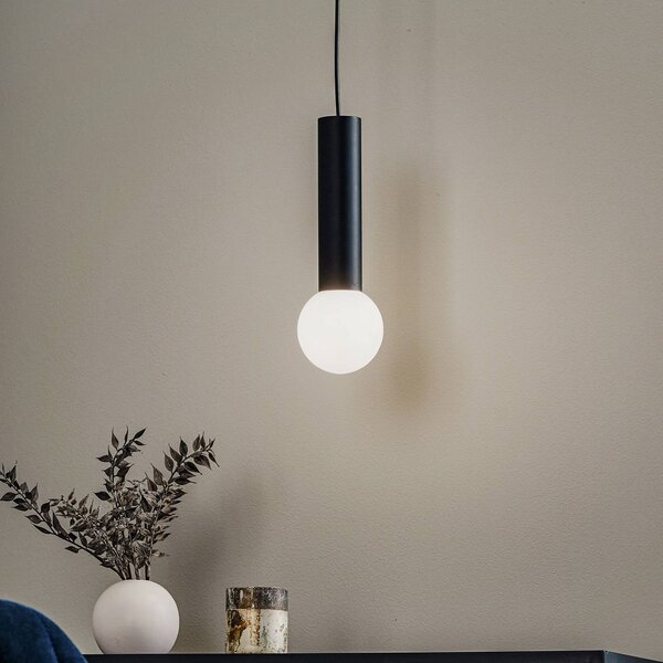 LEDS-C4 Mist koupelnové závěsné světlo IP44 černá, stmívatelný, Černá, Koupelna, Sklo, Moderní