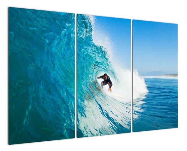 Surfař na vlně - moderní obraz (120x80cm)