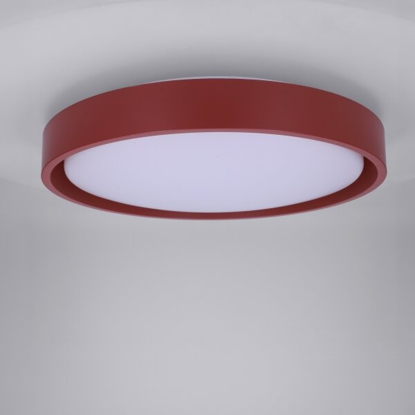 Brilagi -LED Stmív. svítidlo MATTEO LED/48W/230V 3000-6500K pr. 41 cm červená+DO