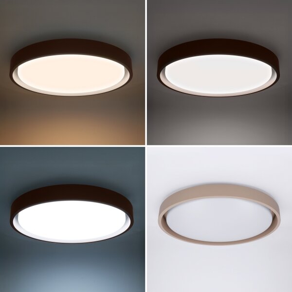 Brilagi - LED Stmív. svítidlo MATTEO LED/48W/230V 3000-6500K pr. 41 cm taupe +DO
