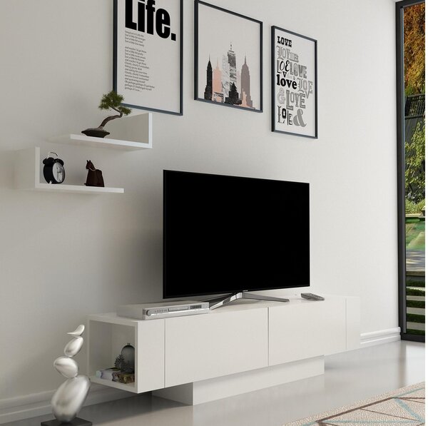 TV stolek/skříňka Metro (bílá). Akce -24%